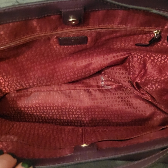 Kate Spade Large Tote Plum - Picture 2 of 4